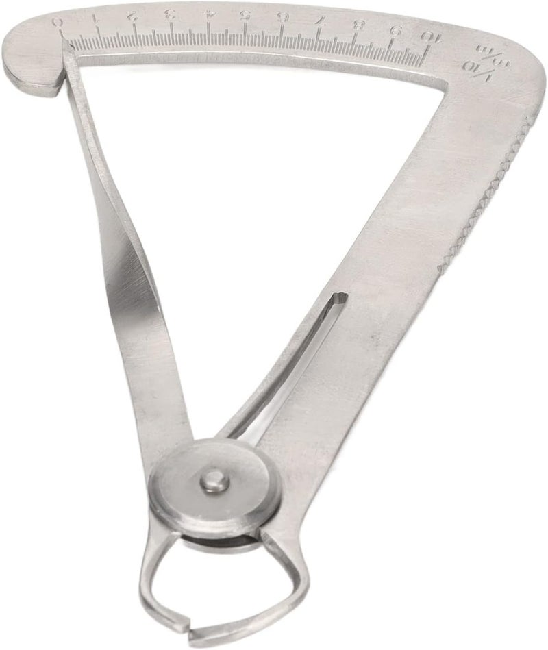 woobles Inner Caliper Ruler Stainless Steel Rustproof Jewelry Stones Measuring Tool 0‑10mm Hardware Tool - Image 1